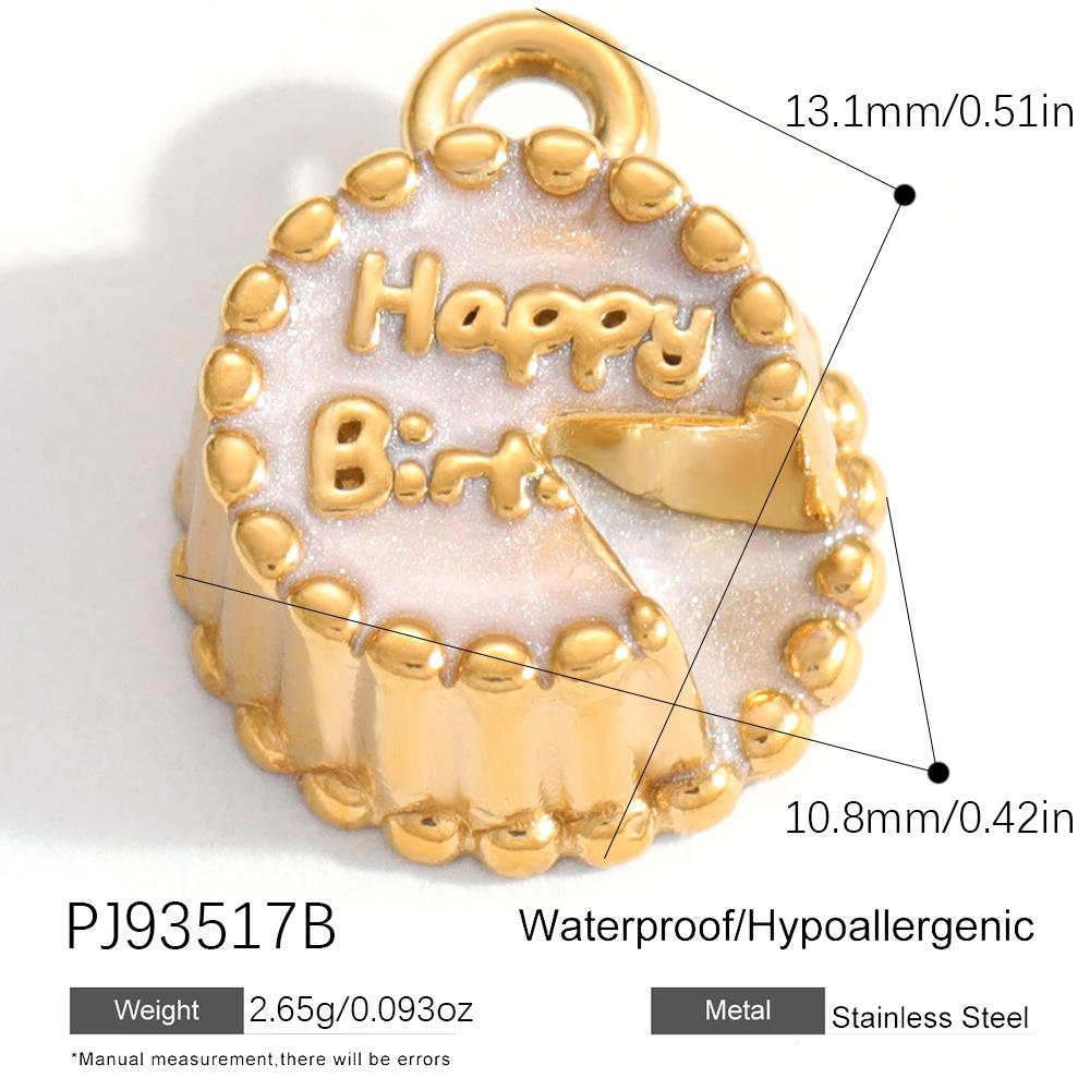 Heart Cat Dog Owl Oil Drop Ocean Style Pendants 18K Gold Plated Stainless Steel Charms Fashion Jewelry Gold Pendants