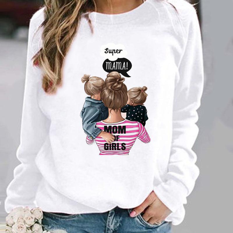 Women's Round Neck Pullover Hoodie for Spring, Autumn, and Winter