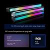 Bluetooth Voice-Controlled RGB Sensor LED Light Bar - Music Rhythm & Atmosphere Light for Desktop or Car.
