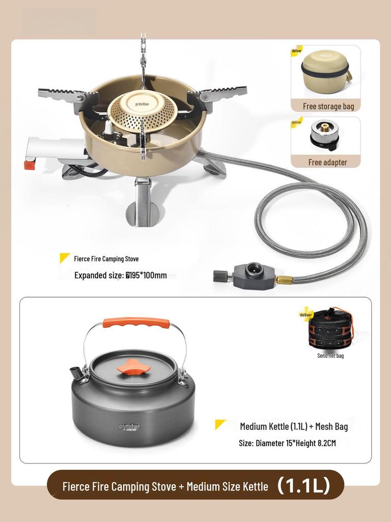 Portable Folding Gas Stove for Outdoor Camping, Tea Making & Boiling Water. Perfect for Camp Cookware.
