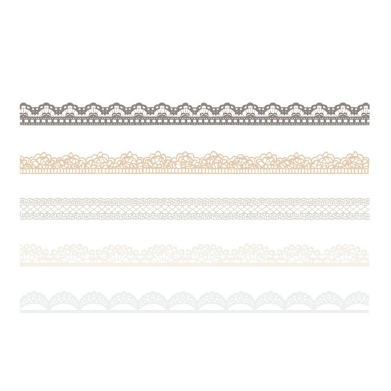 240Pcs Aesthetic Lace Sticker Scrapbooking Decorative Sticker for Journal Notebook Photo Album Phone Case Invitation