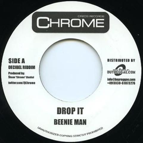

7inch Record BEENIE MAN - Drop It CR08 Chrome 2013 Germany Reggae, Ska & Dub