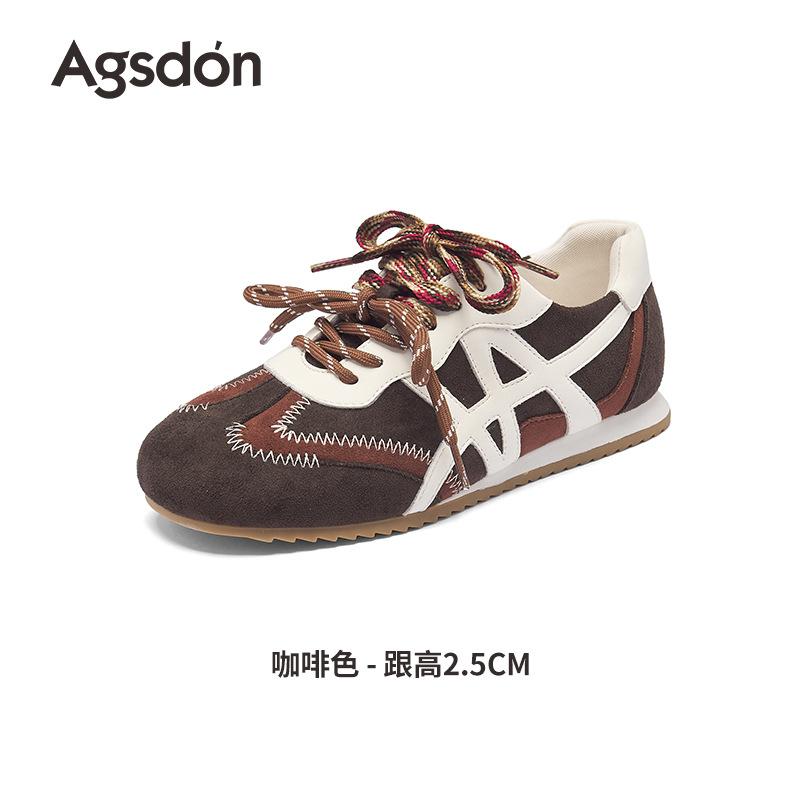 Augustine Yellow German Training Shoes Women's 2025 New Summer Casual Retro Ballet Thin-soled Forrest Gump Sports Shoes