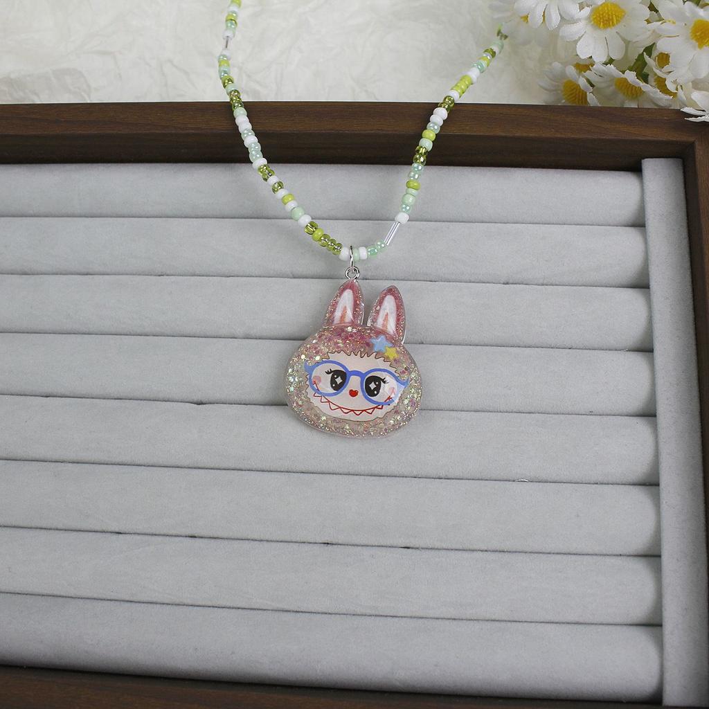 Children's Luminous Colorful Necklace, Cute Resin Accessory Jewelry, Collarbone Chain Jewelry