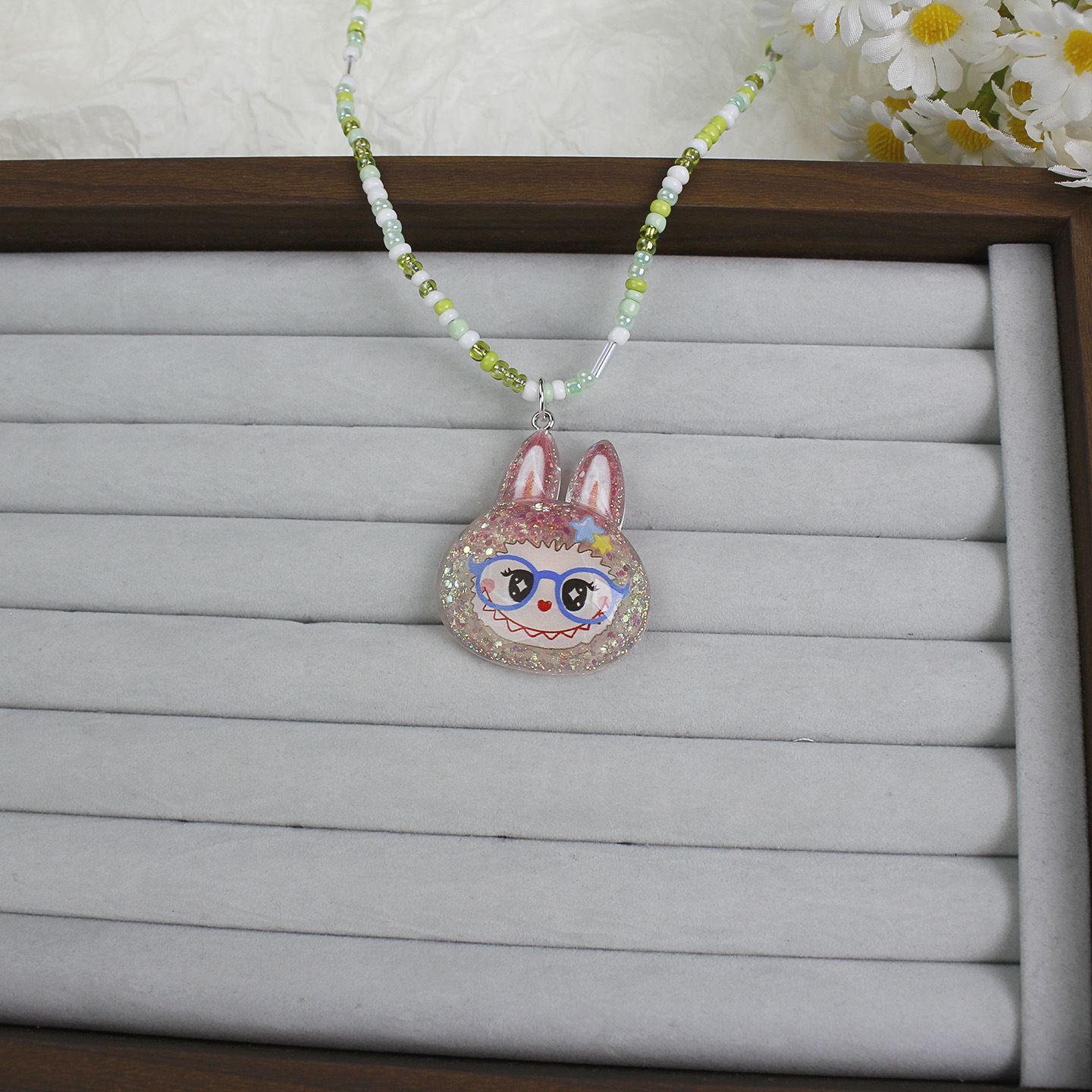 

Children s Luminous Colorful Necklace, Cute Resin Accessory Jewelry, Collarbone Chain Jewelry