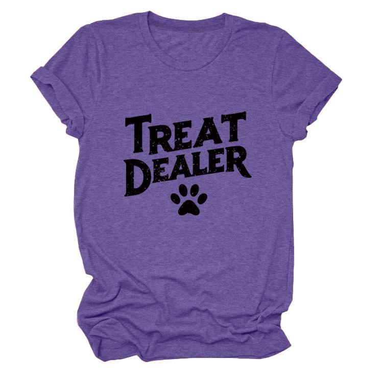 Temperament Casual Versatile Crew Neck Women's Short Sleeve T-Shirt