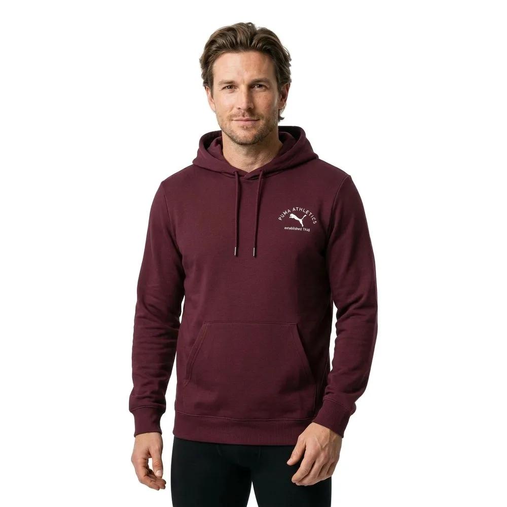 PUMA Class Graphic Men's Hoodie 40% Cotton Red