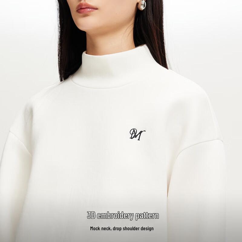 VEROMODA 2025 Autumn Spacer Fabric Drawstring Hem Sweatshirt