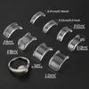 16/8 Stück Ringversteller unsichtbar weiche Ringdichtung achteiliges Set zur Änderung der Größe des Verstellers Diamantring Handschmuck Werkzeuge