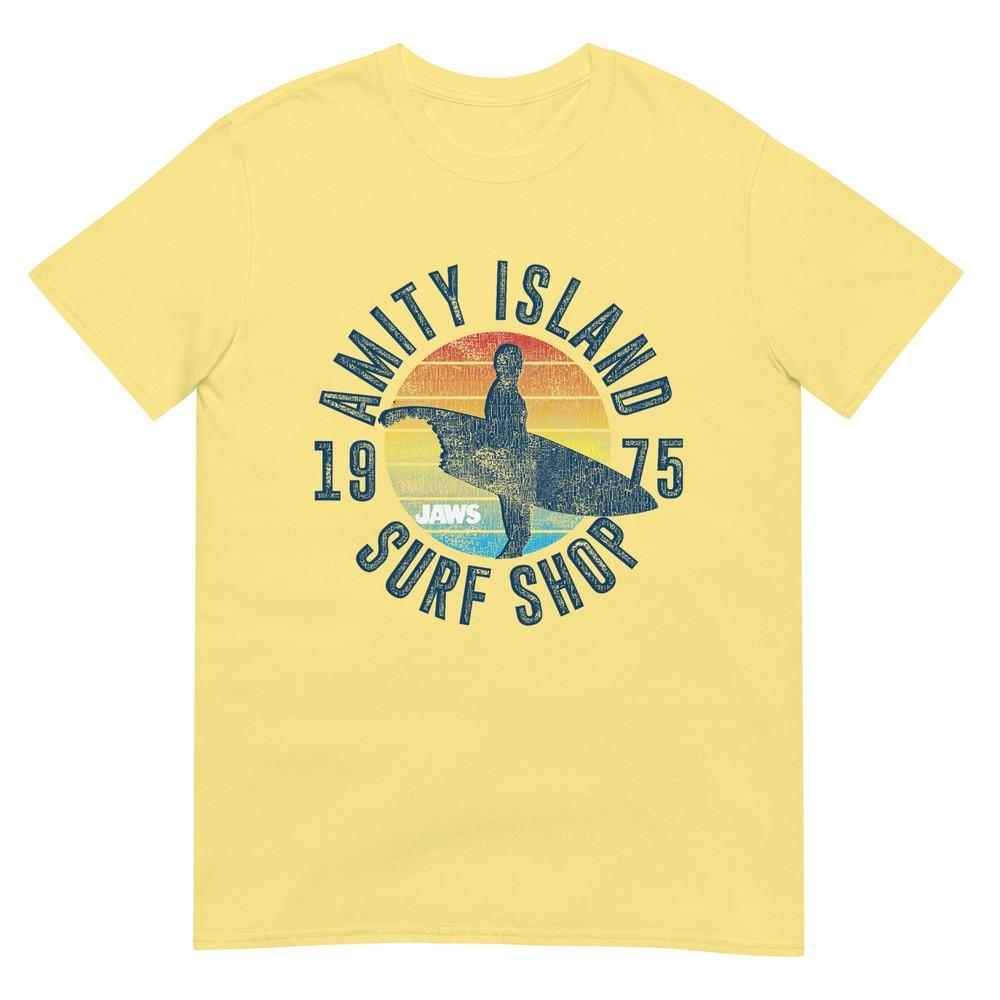 Jaws Amity Island Surf Board Tshirt