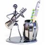 Umely Pen Holder, DeskTabletop Storage, Fun Accessory Storage, FluteAccordion, Set of 2 (Guitar & Bass)