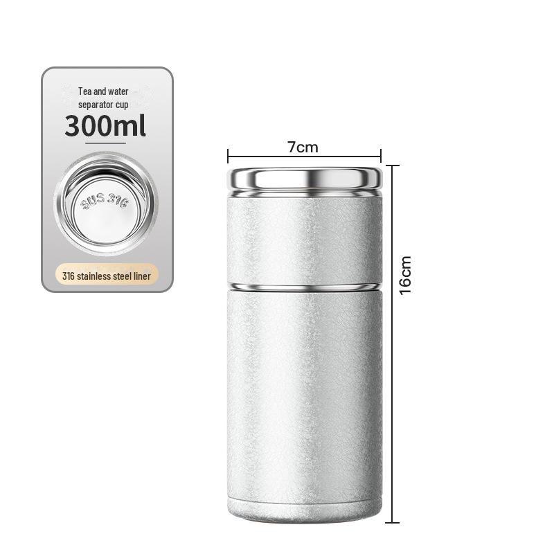 

Компактная термокружка для заваривания чая из нержавеющей стали 316 - портативная конструкция с разделением воды для мужчин и женщин, идеальный подарок 301-400ml