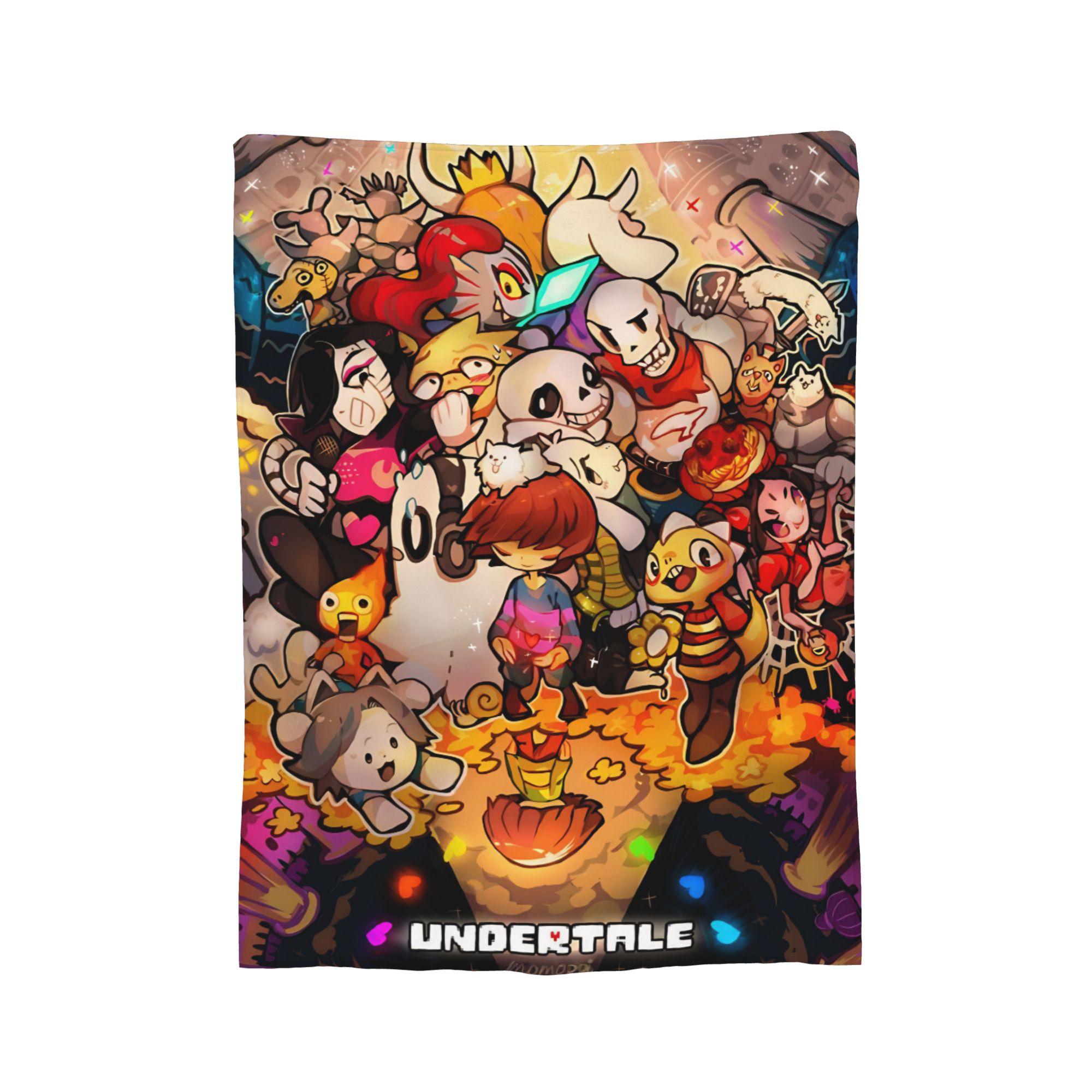 

Undertale Blanket Coral Fleece Plush Summer Multi-function Soft Throw Blanket for Bed Outdoor Plush Thin Quilt 75x90cm