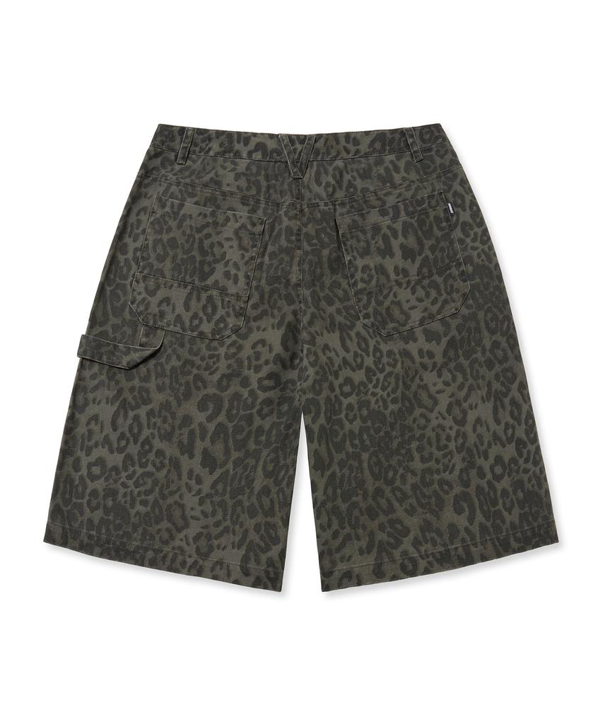 BROWNBREATH Tag Leopard Bermuda-Shorts - Schwarz
