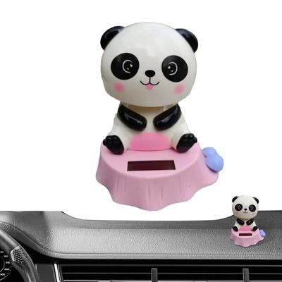 Swinging Dancing Cute Toys Shaking Head Panda Doll Figure Decorative Car Dashboard Doll Toy Accessories for the Car