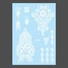Lace Flower White Tattoo Stickers Long-lasting Butterfly Tattoo Stickers  Women Men