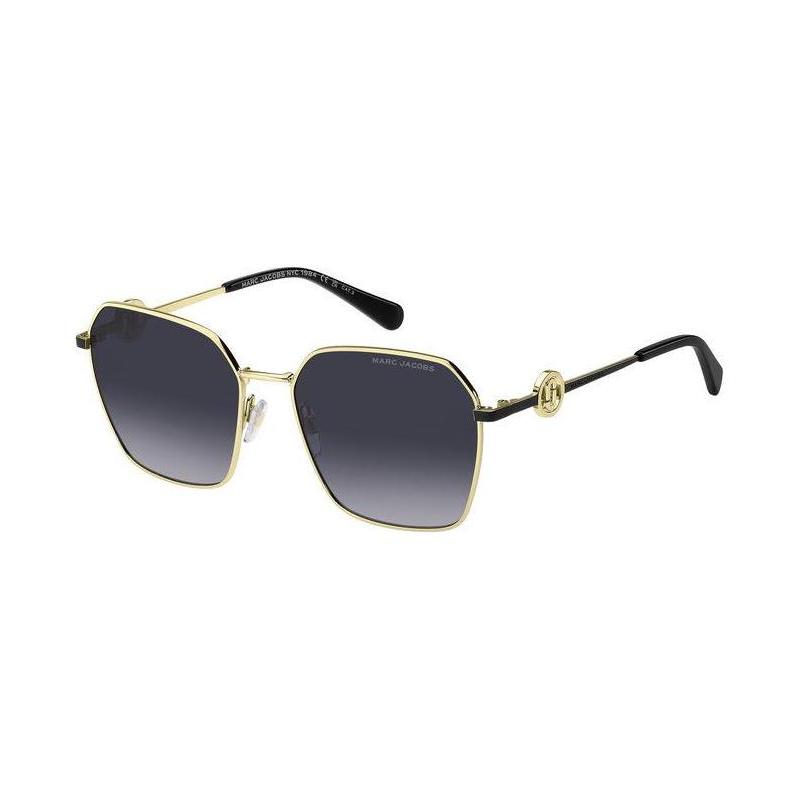 Marc Jacobs Temple Logo Metallic Acetate Irregular Sunglasses Women s Gold MARC729SRHL9O золотой