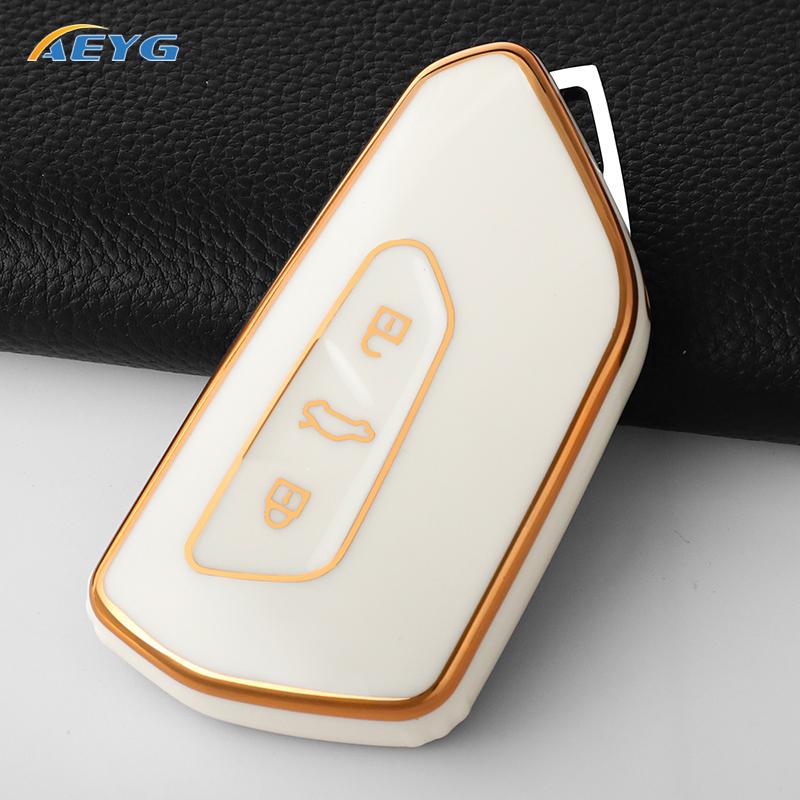 

Чехол для ключа автомобиля для VW Volkswagen Golf 8 MK8 ID.3 ID.4 Cupra Skoda Octavia A8 SEAT Leon MK4 2020 2021 Formentor Tarraco