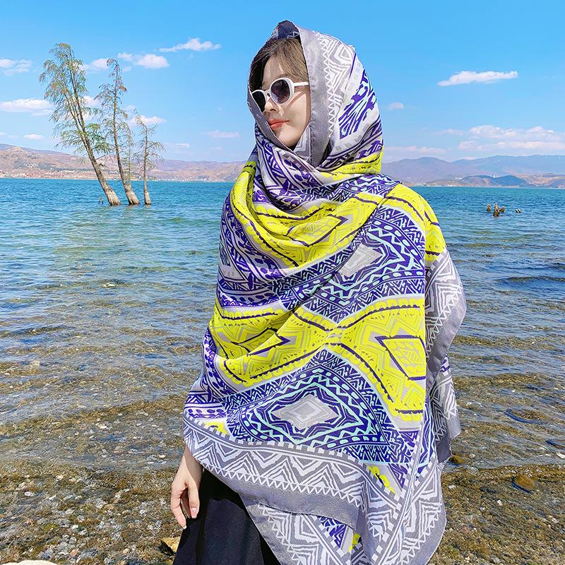 Ethnische Sonnenschutz-Reiseshawl - Yunnan, Qinghai, Tibet, Xinjiang