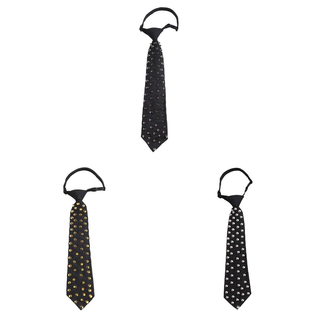 Punk Style Rivet Casual Ladies Mens Tie Accessory With Arrow Shape For Street Fashion
