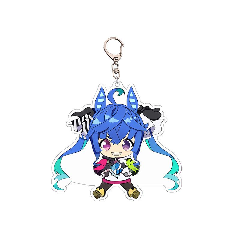 6CM Cute Anime Pretty Derby Shuttle Mejiro Mcqueen Symboli Rudolf Kawaii Acrylic Keychain Game Jewelry Cosplay Props