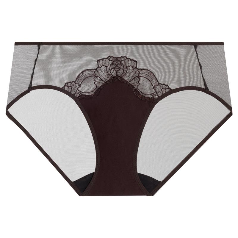 Aimer Women's Mid-Waist Lace Flat Briefs AM23A941