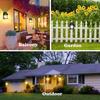 Solar LED Wall Light Outdoor Motion Sensor Light with 3 Modes Waterproof for Patio Deck Porch Barn Garage Safety Lighting Lamp
