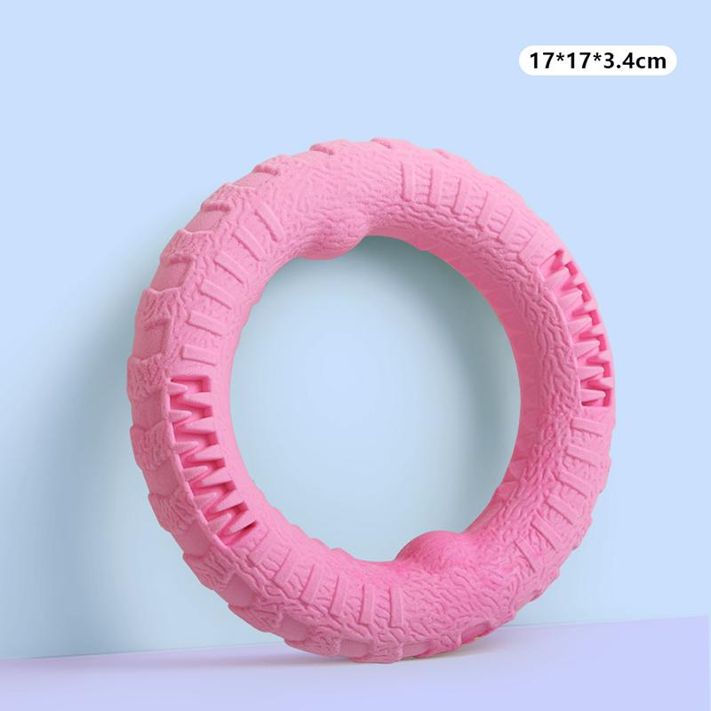 Durable Pet Flying Disk Training Ring Puller Anti-Bite Safety Silicone Outdoor Floating Indestructible Dog Toy Puppy Accessories