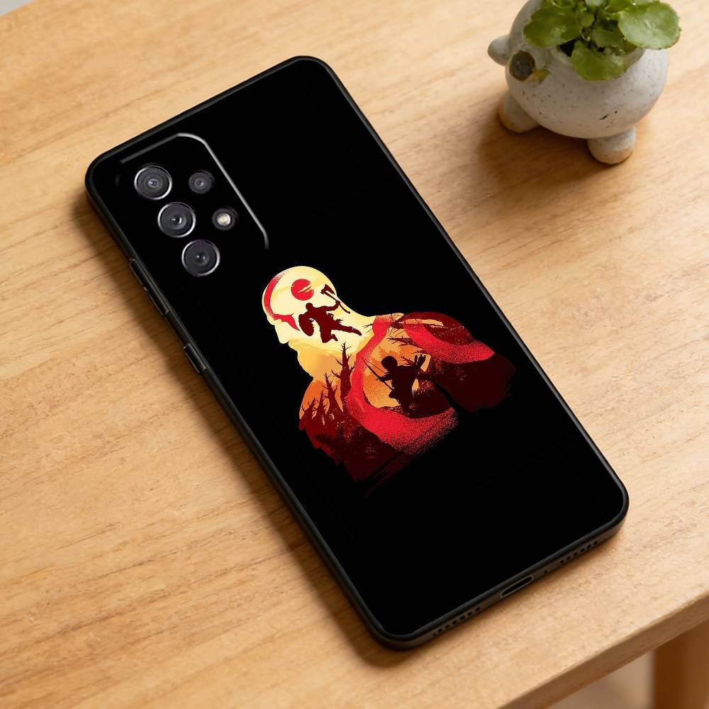 

G-God of W-War Kratos Phone Case For Samsung Galaxy A73,21,22,32,71,53,52,51,80,5G Soft Black Cover Samsung a22 5g