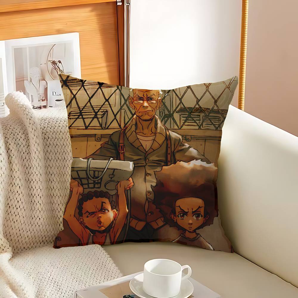 B-Boondocks Cartoon Pillowcase Toon Gift Cushion Cover Bedroom Home Sofa Chair Seat Decor Pillow Case