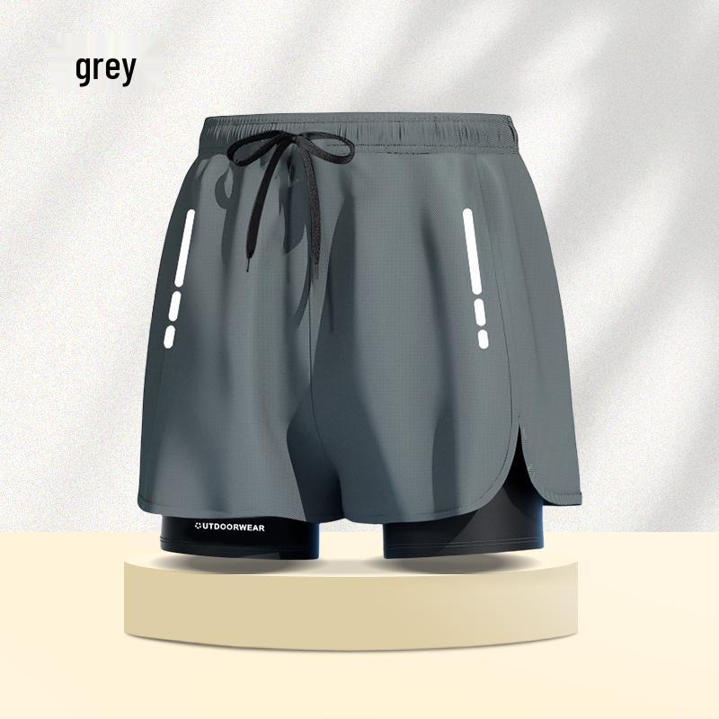 

Мужские и женские быстросохнущие двухслойные плавки для бега и пляжа 4XL (suggested 150-170 jin)