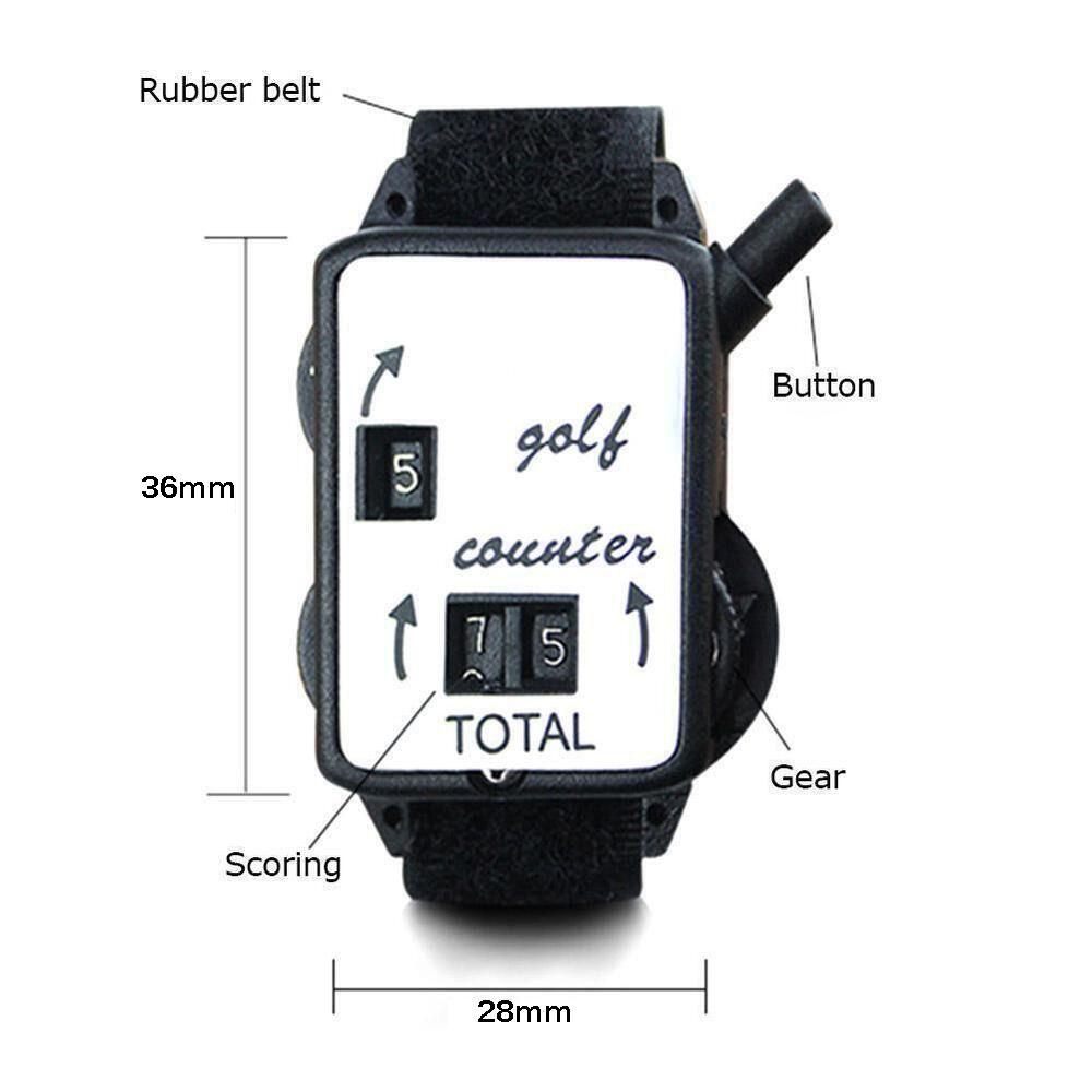 Golf Training Supplies Shot Wristband Digits Scoring Keeper Golf Score Counter Golf Count Watch