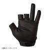 DAIWA Windproof Blue Size Gloves, 3-Piece Cut, Gray, L, DG-8922W