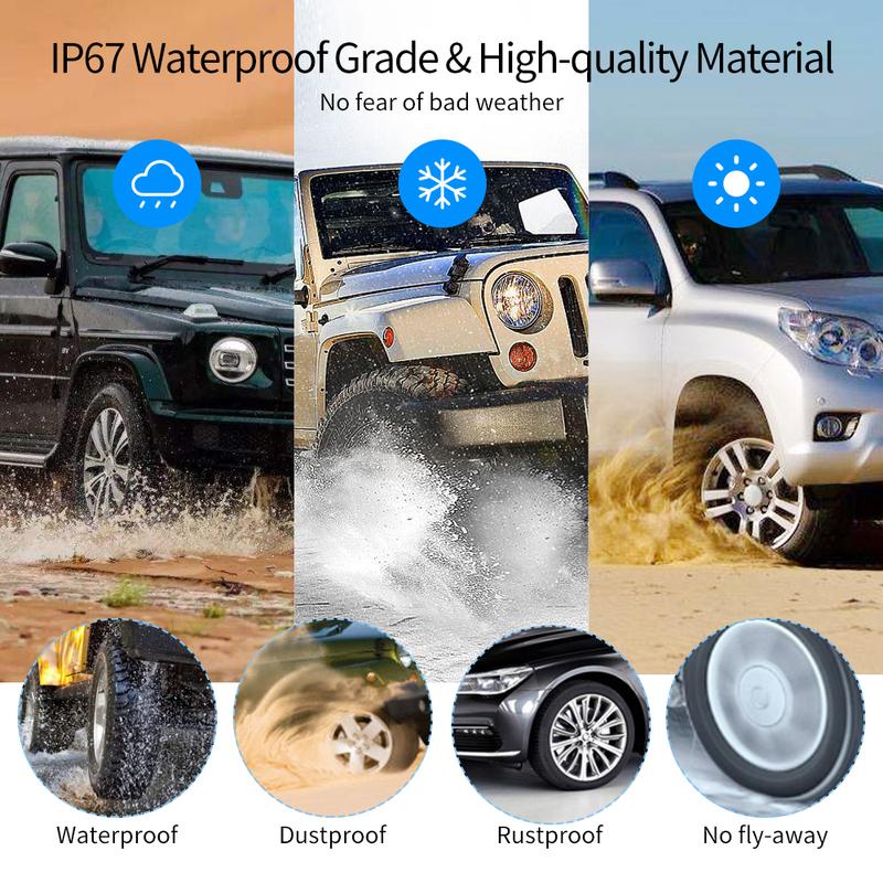Solar TPMS Car Tire Pressure Alarm Monitor System Real-Time Display Warning Windshield Auto Driving Safety Kit with 4 Sensors