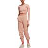 adidas Knitted Sweatpants Women's Pink Moderate Cuffed Pants HR2190