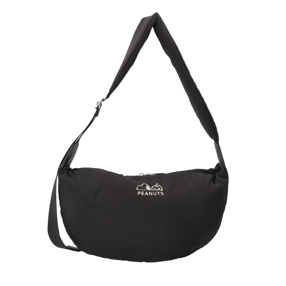 

round shoulder bag SY1891BK [Peanuts] Women s