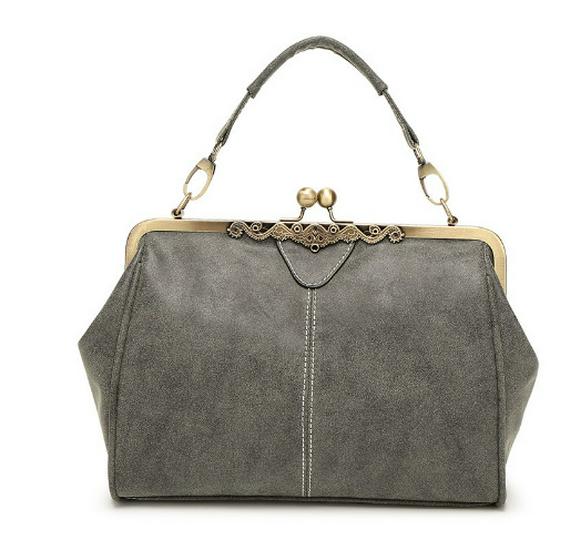 Borsa a Mano & Borsa a Tracolla Messenger da Donna Retro in Pelle Opaca Primavera/Estate 2026