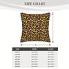 1Pc Vibrant Neon Green & Pink Leopard Print Decorative Pillow Cover - Cozy Polyester, Zipper Closure, Machine Washable For Livin