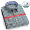 New 8XL Classic Causal 100% Cotton Plaid Shirts Men Long Sleeve Formal Social Soft Cozy Men Shirt Long Sleeve Slim Fit