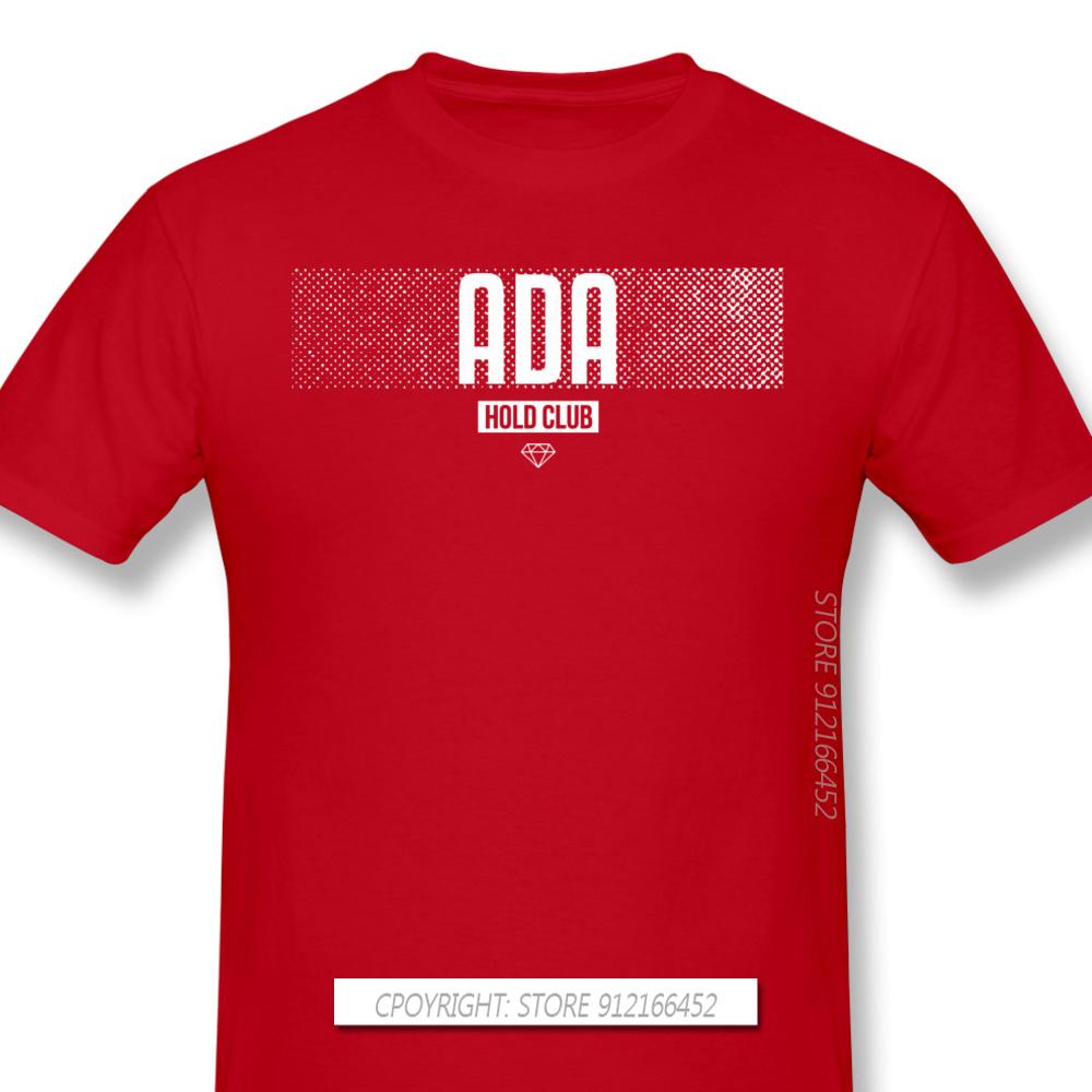 Одежда высшего качества Монета Cardano ADA Криптовалюта Новинка Футболки с коротким рукавом для мужчин Crypto Hold Club Модная рубашка для мужчин S