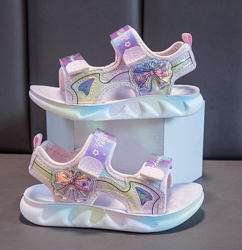 Fashion Fashion Girl Sport Sandals Summer Shoes Children Casual Beach Shoe Comfortable Soft Sole Shoes Light Non-slip Princess Sandalias