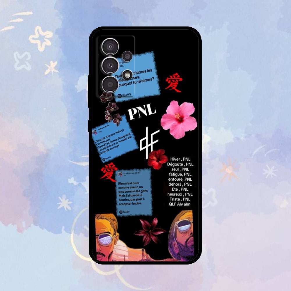 

AAA PNL QLF Rapper Singer Phone Case For Samsung Galaxy A73,A72,A71,A70,A53,A52,A51,Others Soft Black Cover Samsung a20s