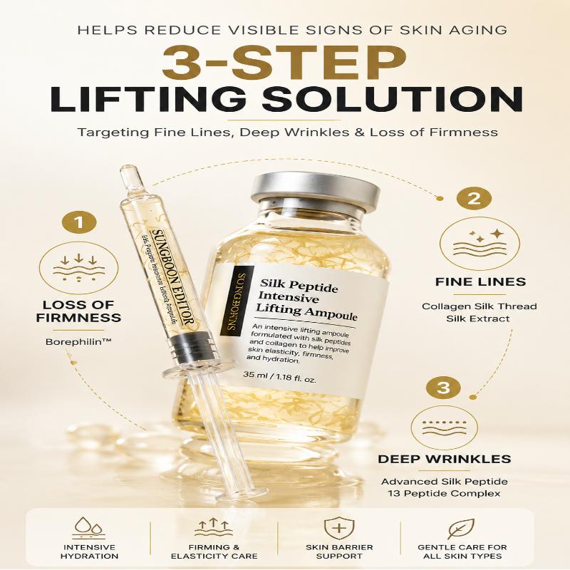 Seidenpeptid Doppel-Lifting Ampulle 60ml × 2 Set