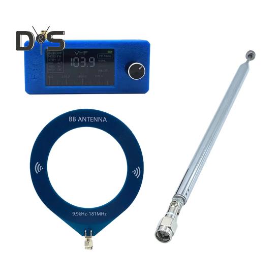 0,5–108 MHz tragbares Mini-Radio, wiederaufladbar, Taschenformat, 1,9-Zoll-IPS-Bildschirm, Allband-Radioempfänger, HF/SW/MW/VHF-Radio