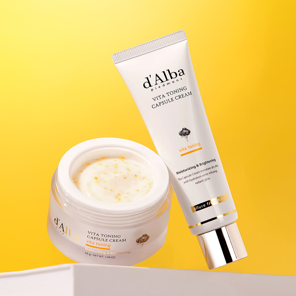 d'Alba Vita Toning 3-Schritte Hautpflege-Set Dunkle Flecken Aufhellungs-Programm Toner + Serum + Creme
