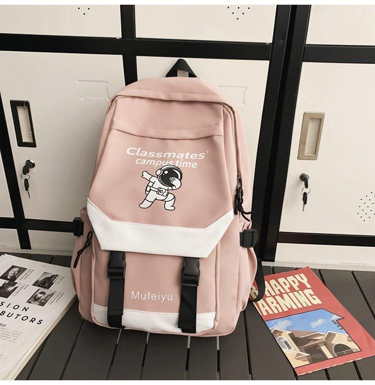 

Новый рюкзак для девочек, учениц средней школы, старшеклассниц, студенток колледжа, новых учениц средней школы, учениц начальной школы, мальчиков single package розовый