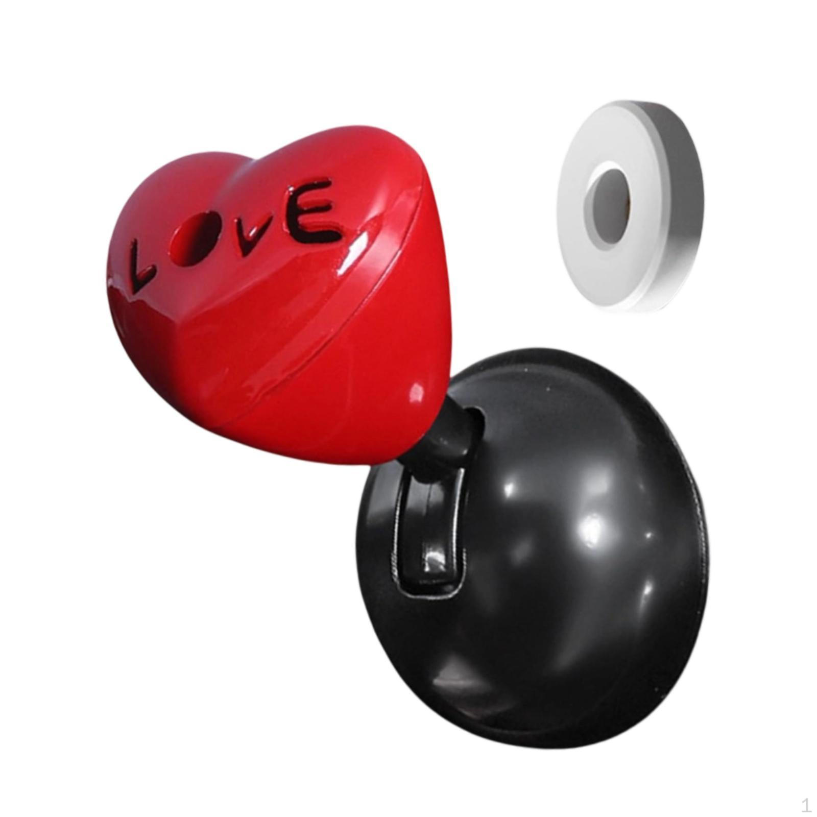 

Car Button with Rocker Lever Heart Shaped Decorative Metal Starter Cover Joystick Engine Start/stop червоний