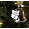 It's a Wonderful Life Inspired Christmas Angel Bell Ornament with Stainless Steel Angel Wing CharmNEW10