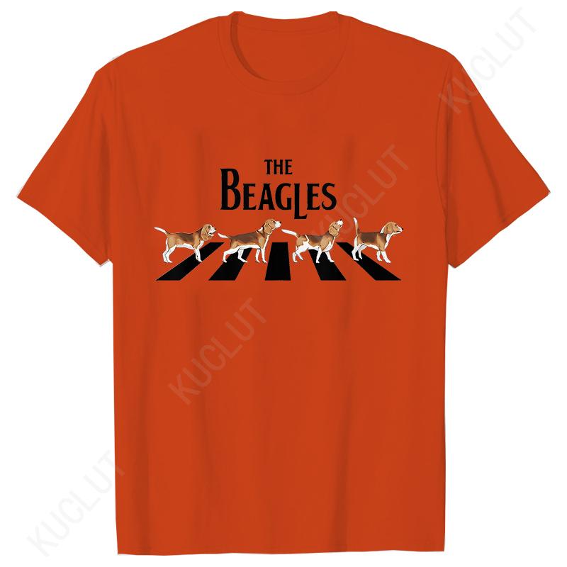 Women Classic T-Shirts Tops Fashion Casual Short Sleeve Round Neck Tees Shirt The Beagles Crazy Beagle Dog Female Clothing