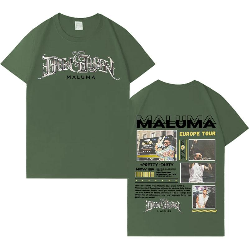 Rapper MALUMA New Album Tour Punk Tshirts Mens Women Summer Casual Hot Sale Short Sleeve T Shirts Harajuku Oversized Streetwear